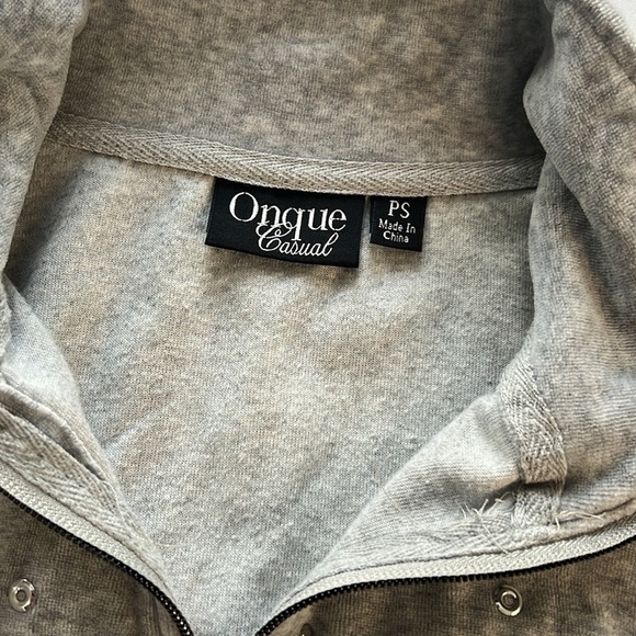 Onque casual pants set full zíper top jacket - Picture 9 of 14